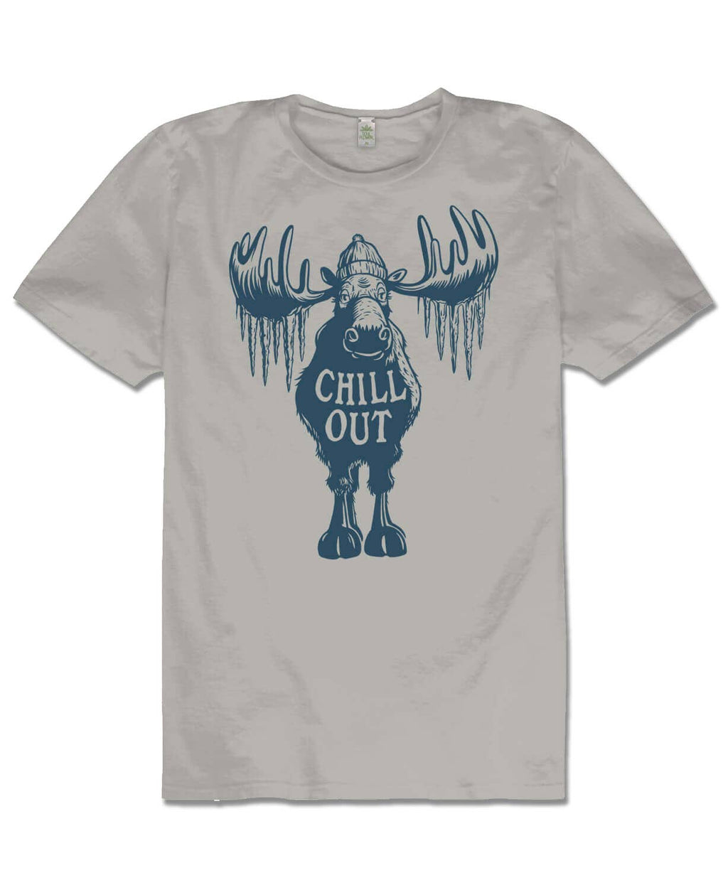 Soul Flower - T-shirt Chill Out Moose - Unisex - Argento