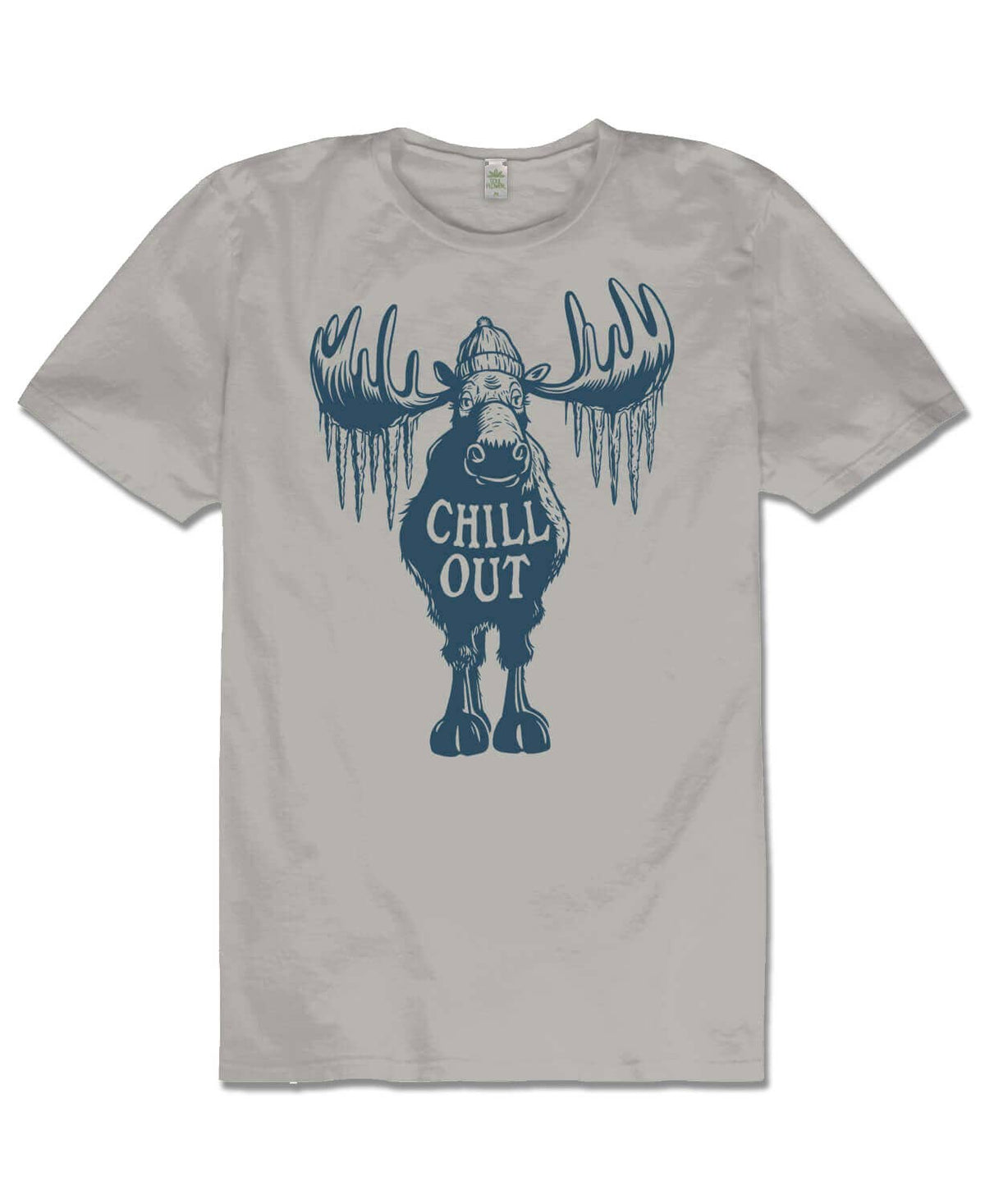 Soul Flower - T-shirt Chill Out Moose - Unisex - Argento