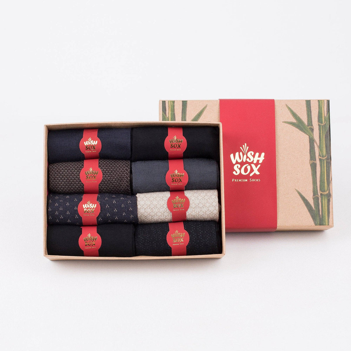 ONESCK - Confezione Regalo Calzini in Bambù per Uomo – 8 Paia | Calzini Classici da Abito e Ufficio